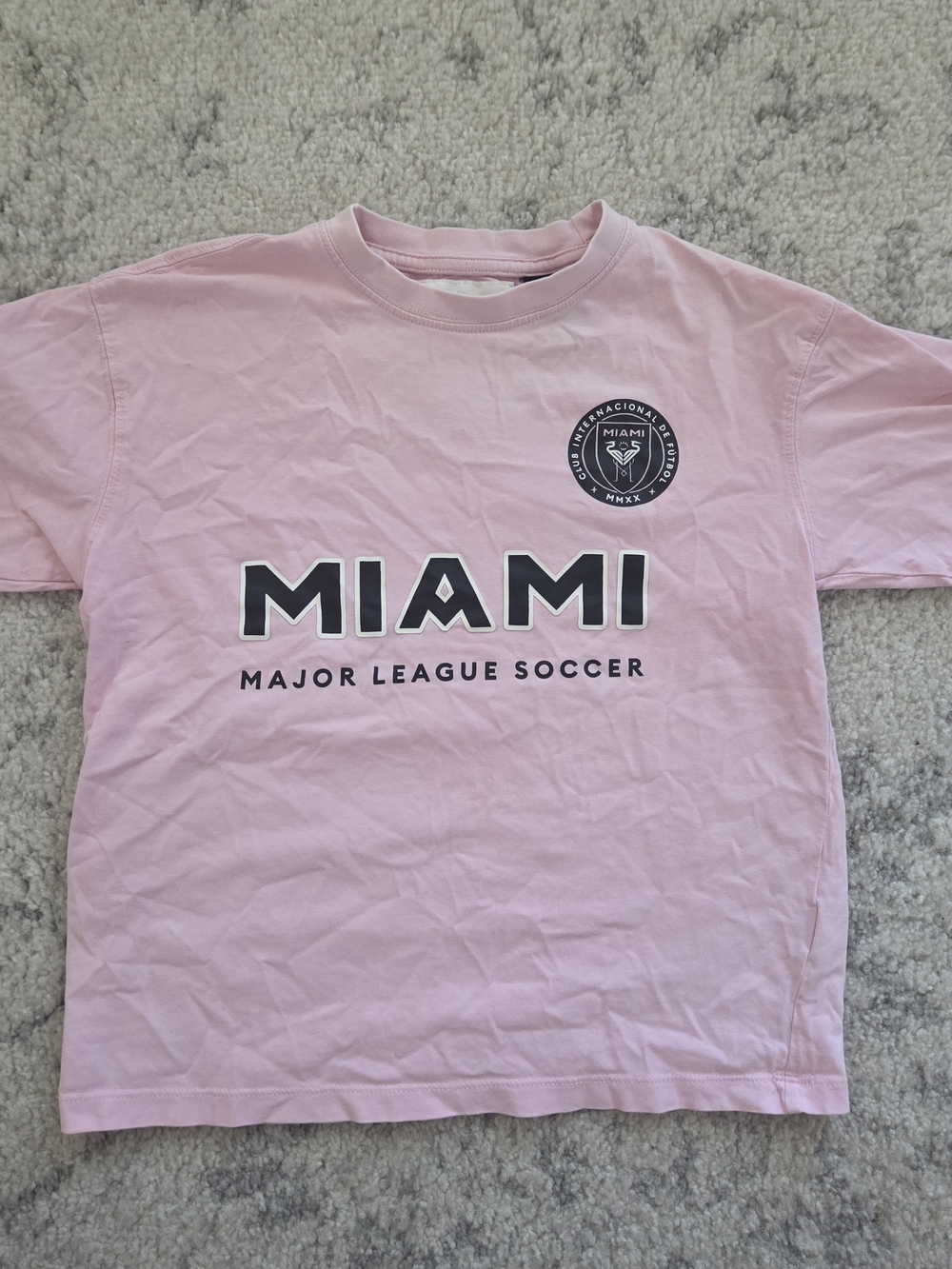 Zara Pink Miami Major League Soccer Graphic Tee